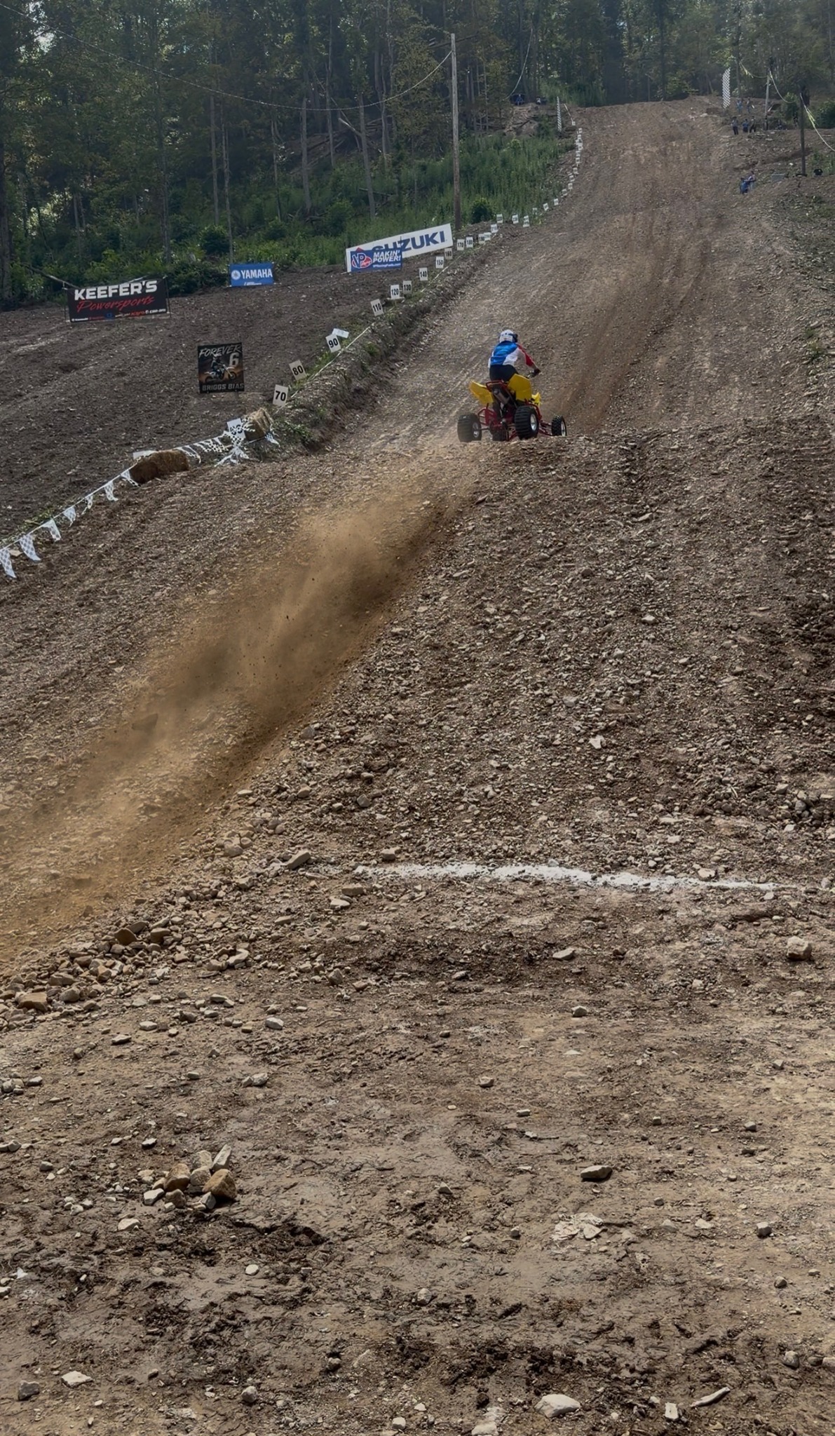 ATV racer climbing the Moonshine hill